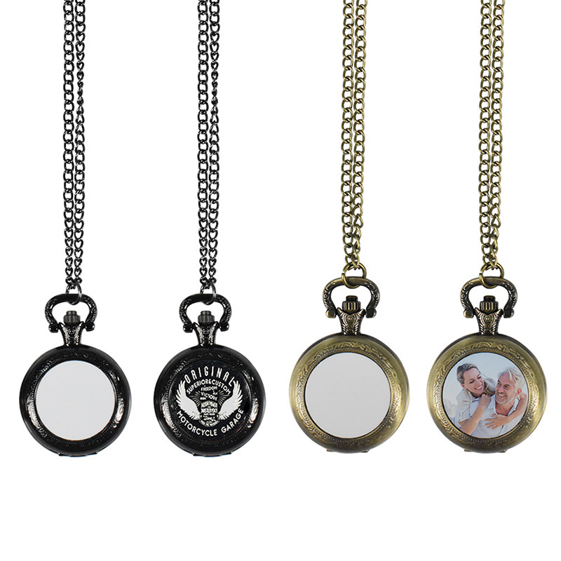 Jewelry Watches Men - Kalung Liontin Jam Saku Logam Vintage