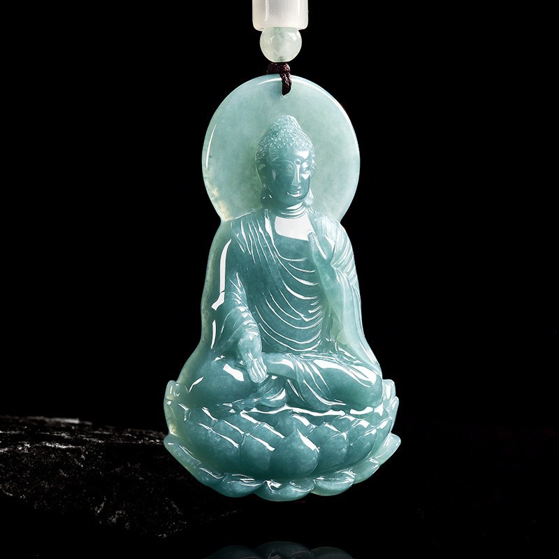Jewelry & Watches Ltd - Kalung Liontin Buddha Giok Burma Alami