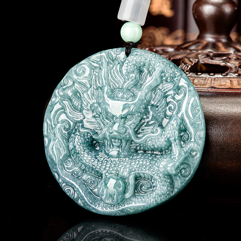 Jewelry & Watches Ltd - Kalung Liontin Naga Giok Burma Hadiah