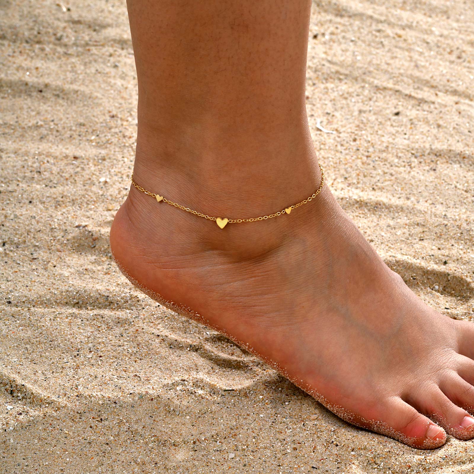 Jc Jewelry & Watches Reviews - Gelang Kaki Hati Stainless Steel untuk