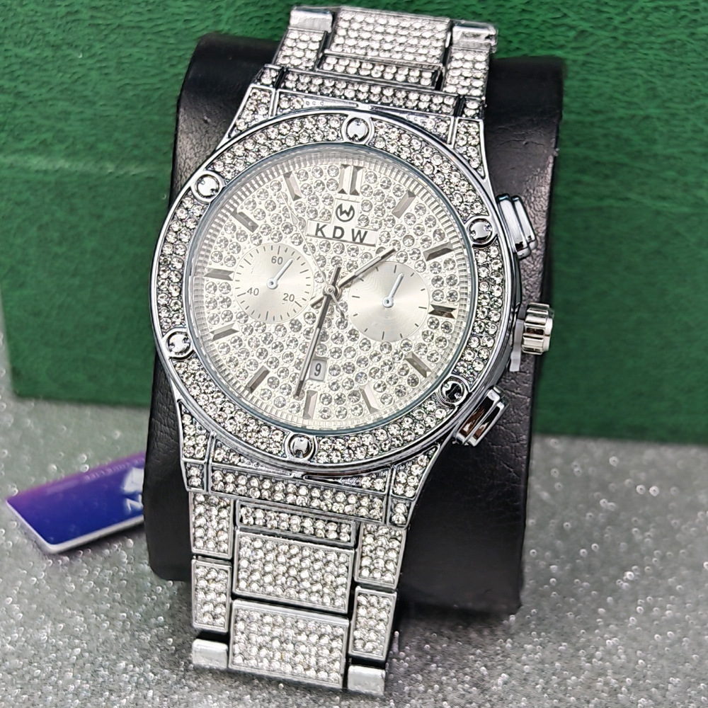 Unique Jewelry Watches - Jam Tangan Quartz Berlian Penuh Kompak