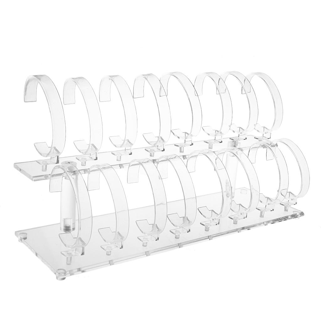 Watches Jewelry Holder - Tempat Pajangan Perhiasan Akrilik Dua Tingkat