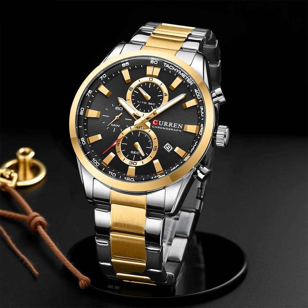 Jewelry And Watches - CURREN Jam Tangan Olahraga Chrono Kuarsa