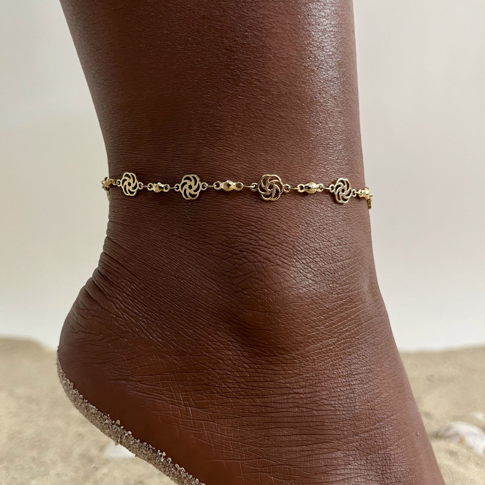 Jc Jewelry & Watches Reviews - Gelang kaki mawar berongga cantik wanita,