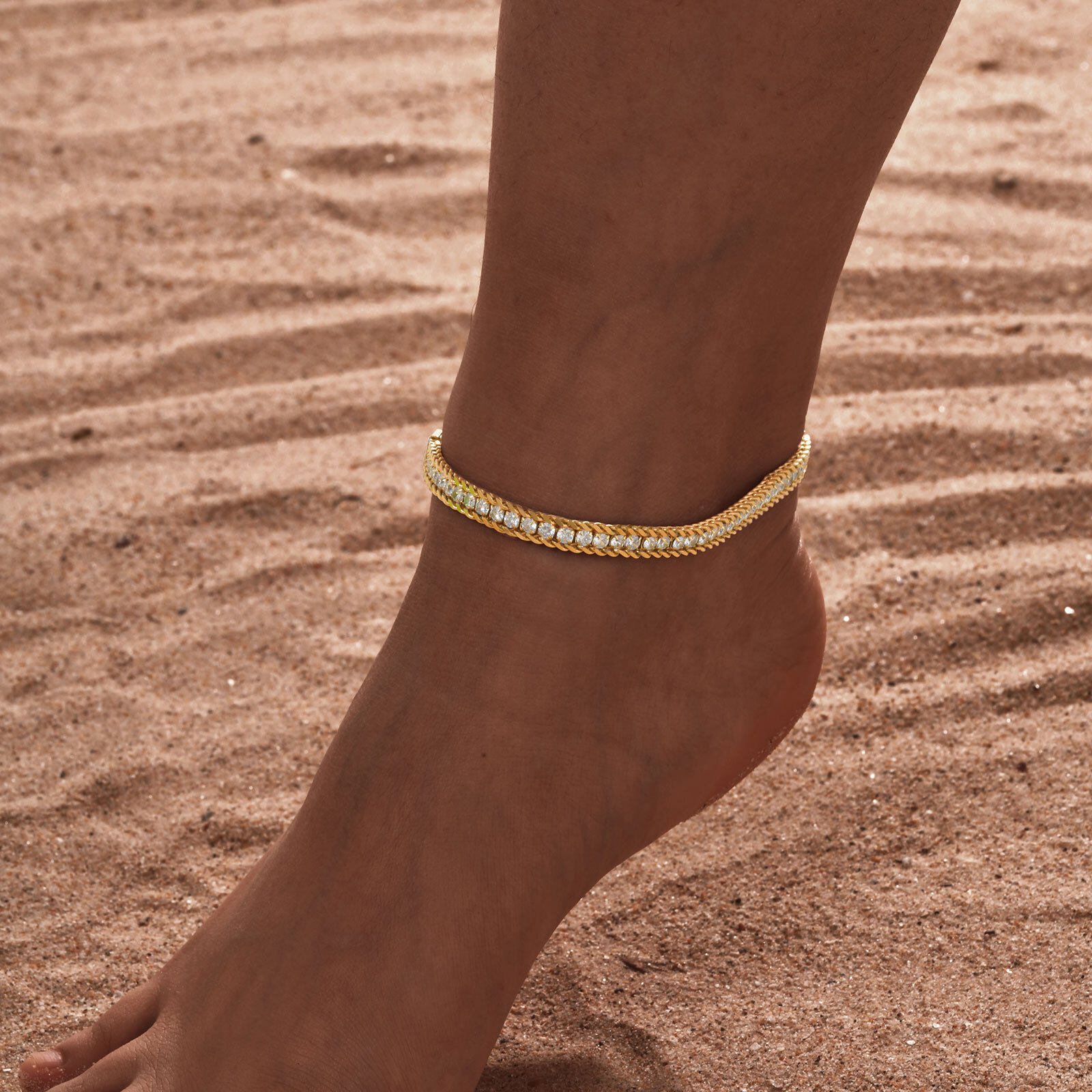Jc Jewelry & Watches Reviews - Vnox Gelang Kaki Rantai Wanita Zirkon