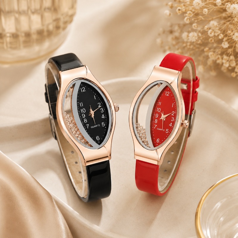 Unique Jewelry Watches - Jam Tangan Wanita Oval Unik Jam