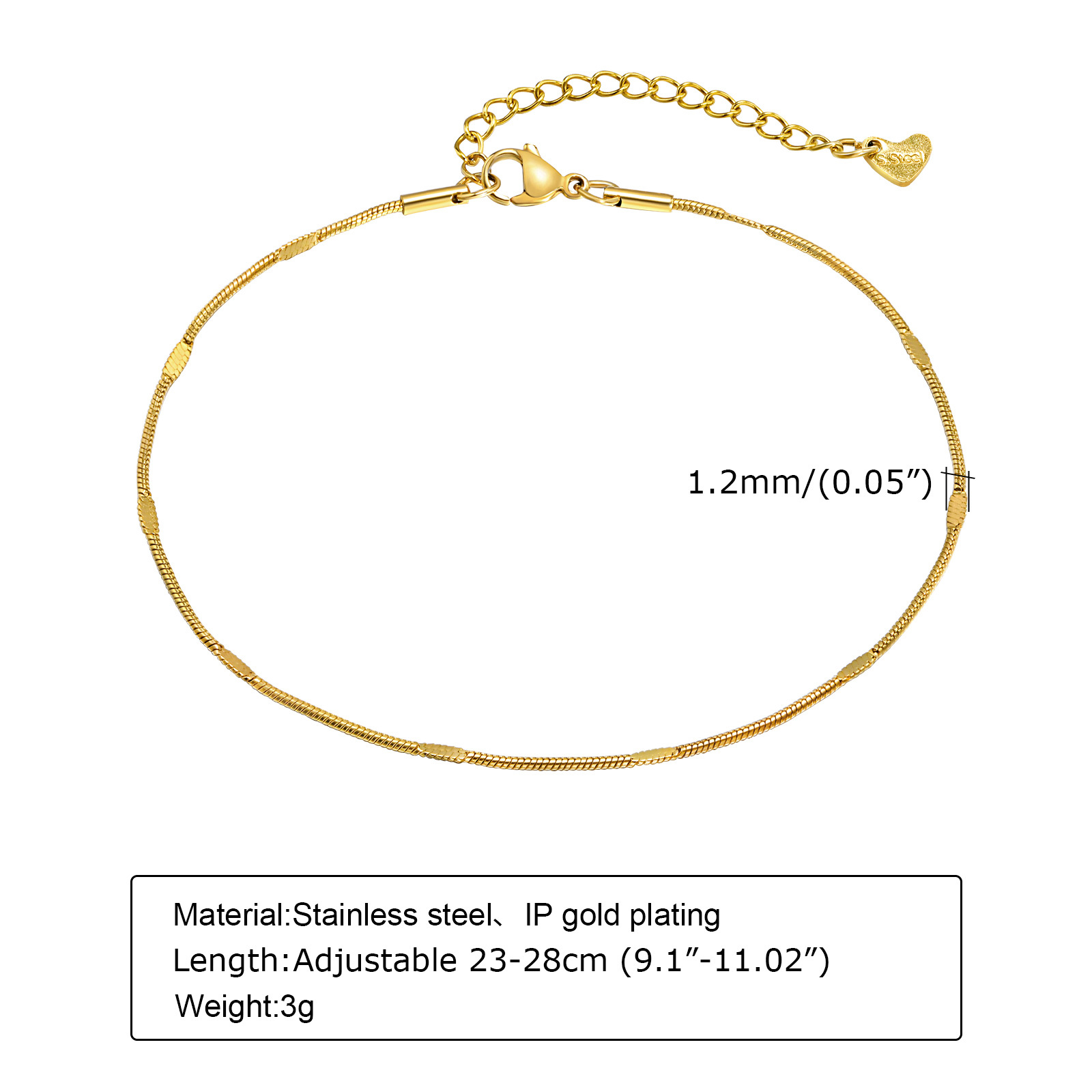 Gelang kaki rantai ular wanita - Jc Jewelry & Watches Reviews ulasan dan harga