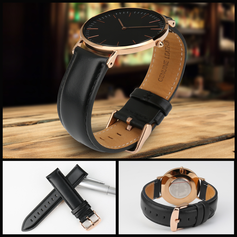 Tali Jam Tangan Kulit Asli Kua - Daniel Wellington Watches & Jewelry Online Store ulasan dan harga
