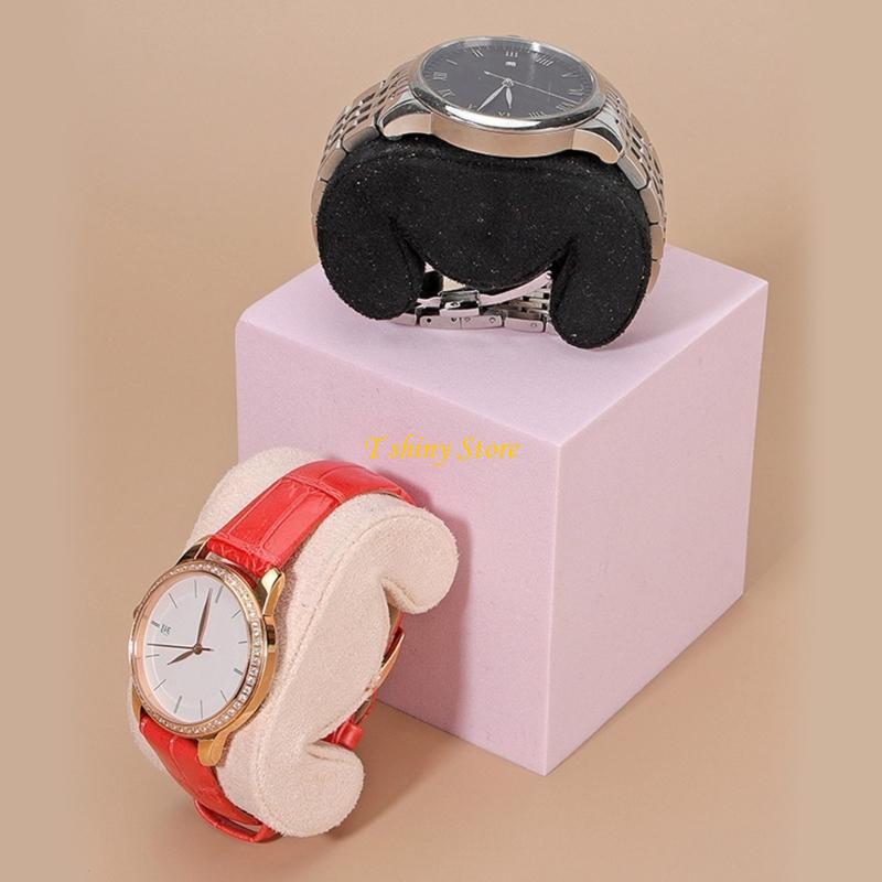 N58F Elegan Rusa Kulit Bantal  - Watches Jewelry Holder ulasan dan harga