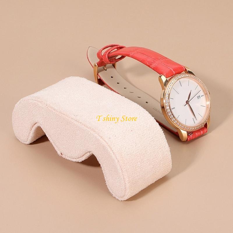 N58F Elegan Rusa Kulit Bantal  - Watches Jewelry Holder ulasan dan harga