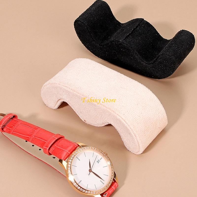 N58F Elegan Rusa Kulit Bantal  - Watches Jewelry Holder ulasan dan harga