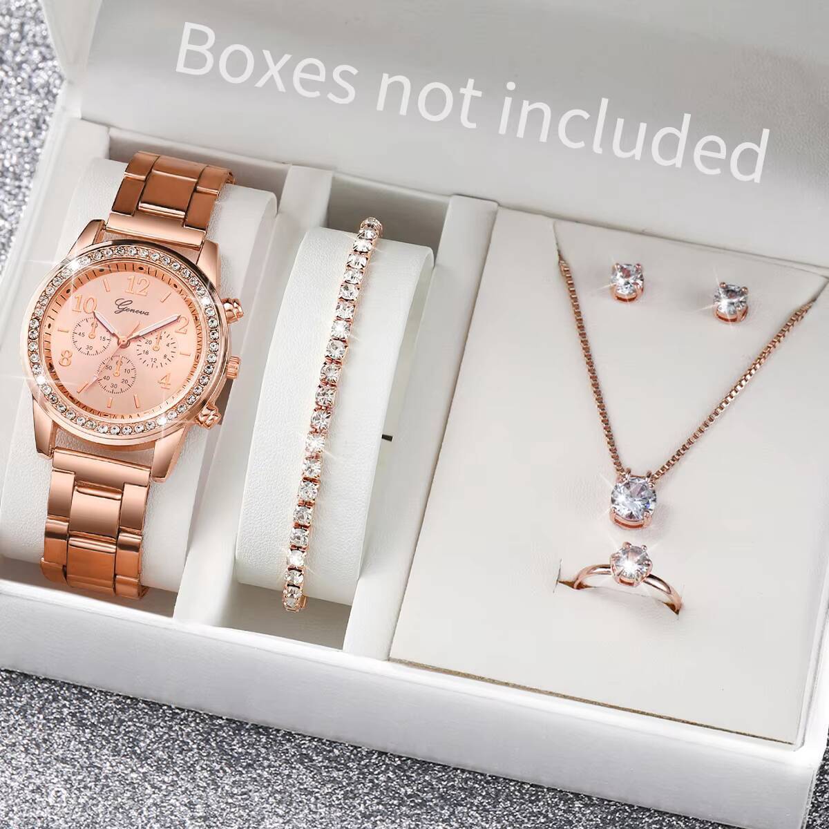 6 Buah/Set Jam Tangan Wanita B - Jewelry Box Watches Bracelets ulasan dan harga