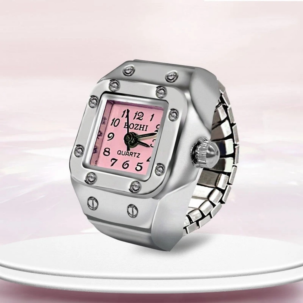 Jam Tangan Cincin Dial Persegi - Jewelry Watches Men ulasan dan harga