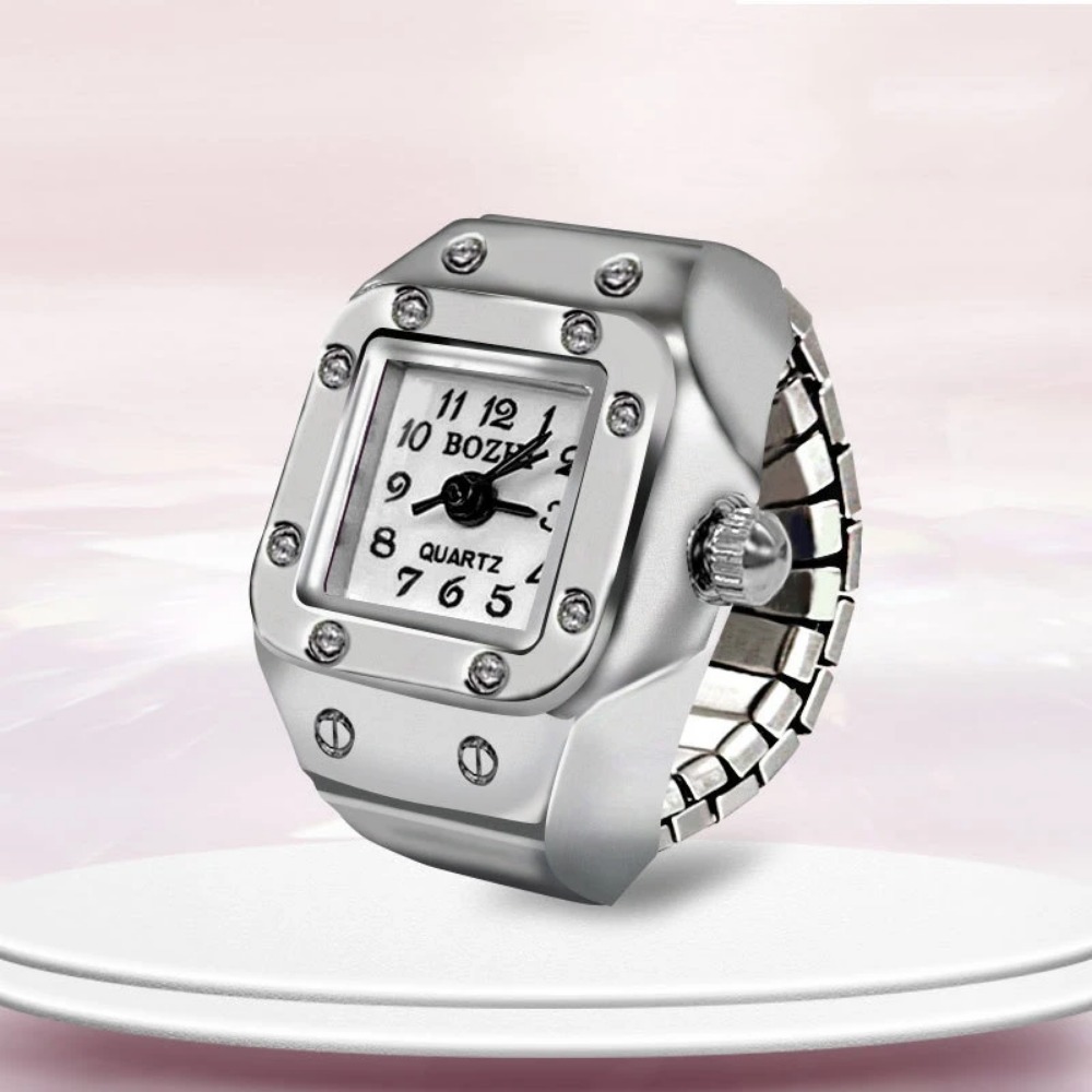 Jam Tangan Cincin Dial Persegi - Jewelry Watches Men ulasan dan harga