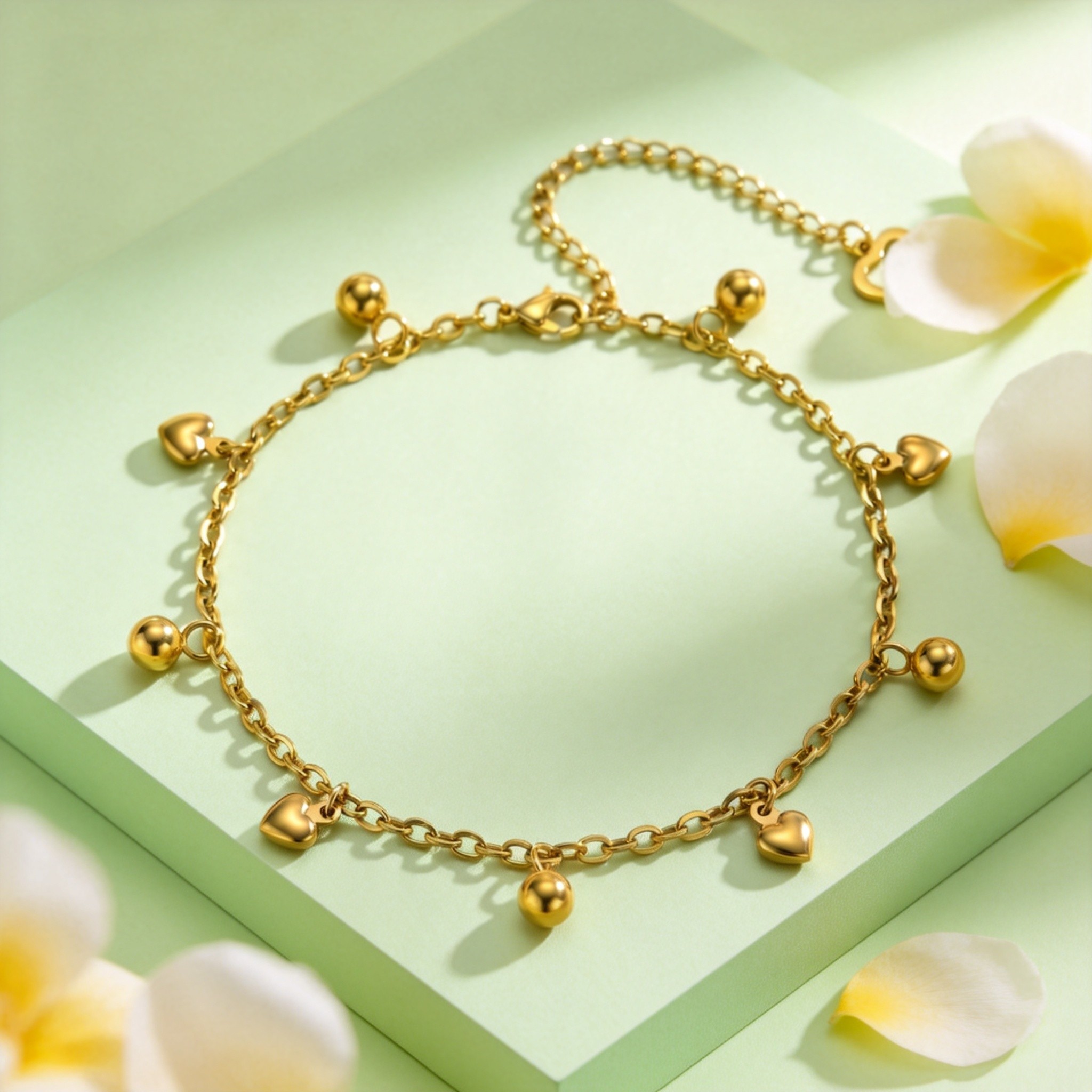 Gelang Kaki Rantai Manik Bulat - Jc Jewelry & Watches Reviews ulasan dan harga