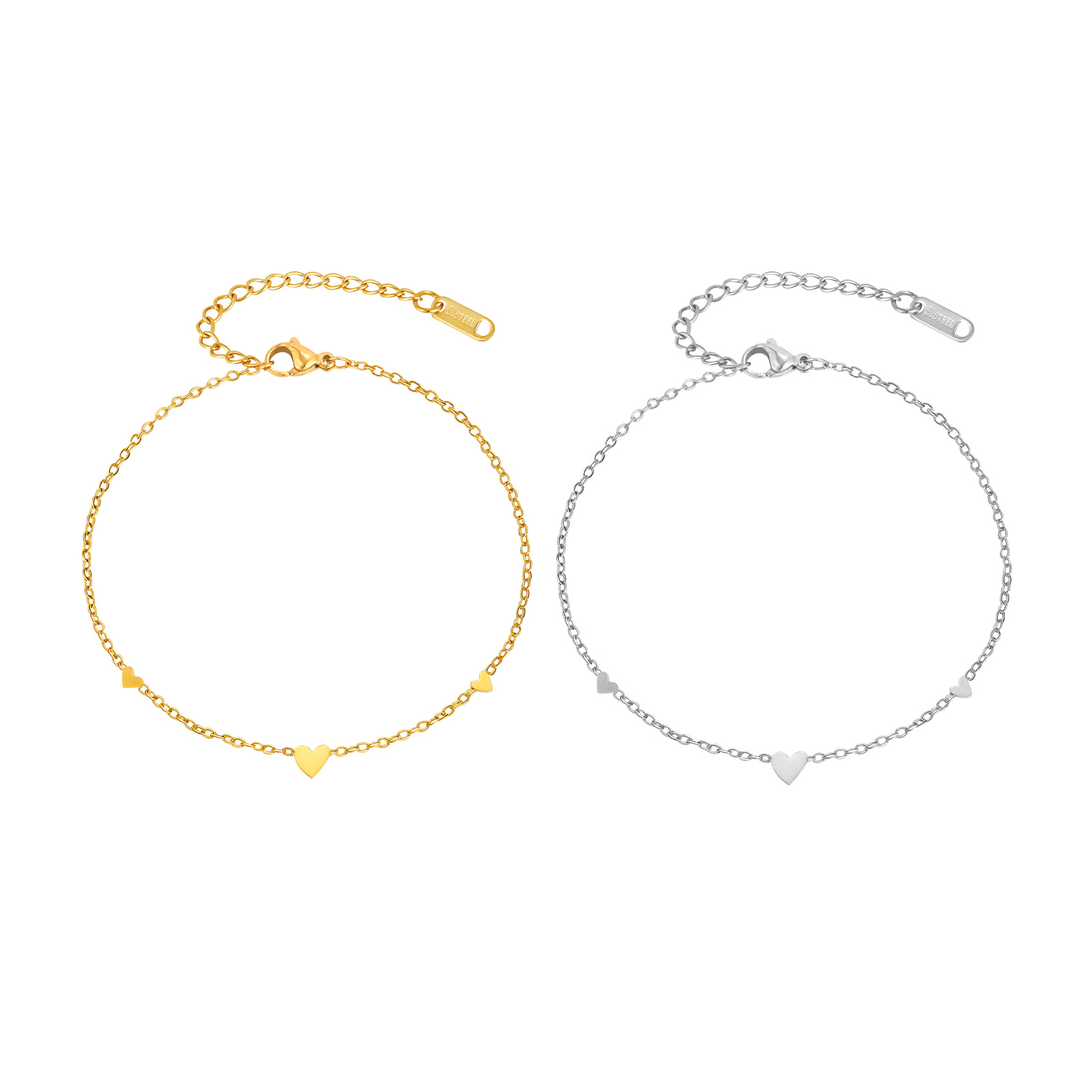 Gelang Kaki Hati Stainless Ste - Jc Jewelry & Watches Reviews ulasan dan harga