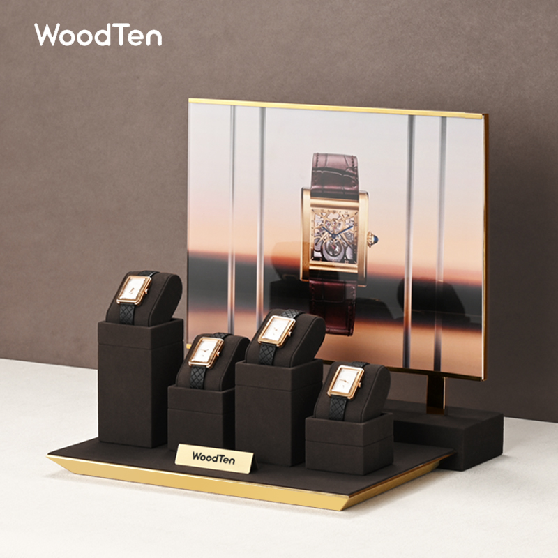WoodTen Microfibe Watch Stand  - Watches Jewelry Holder ulasan dan harga