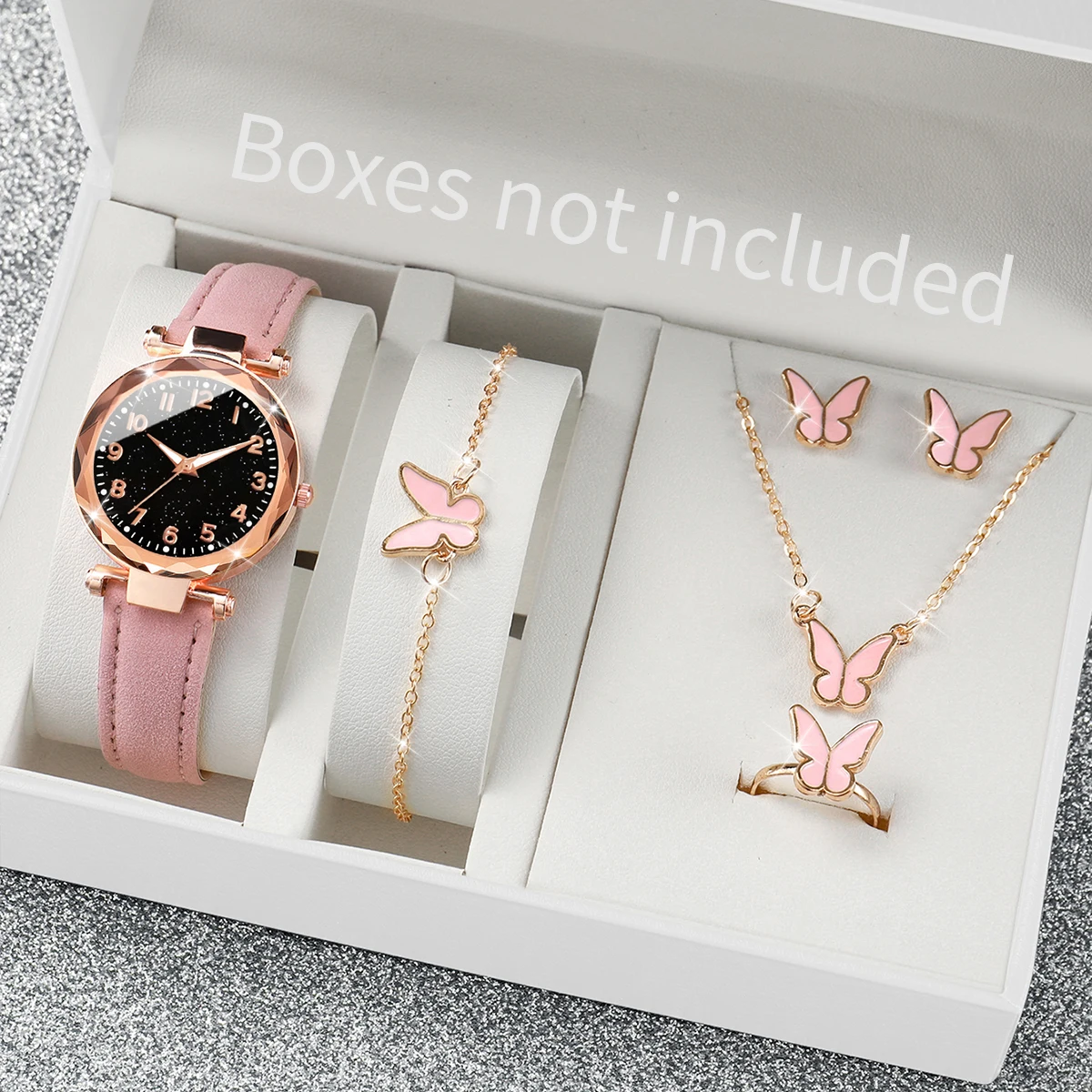 5/6 Buah Jam Tangan Wanita Mod - Jewelry Box Watches Bracelets ulasan dan harga