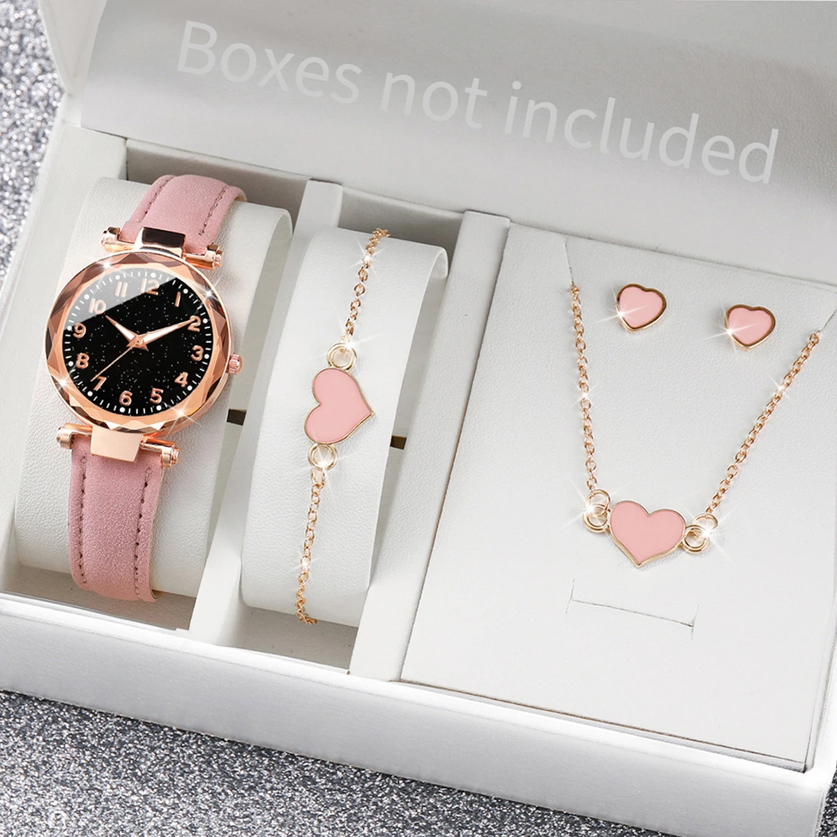 5/6 Buah Jam Tangan Wanita Mod - Jewelry Box Watches Bracelets ulasan dan harga