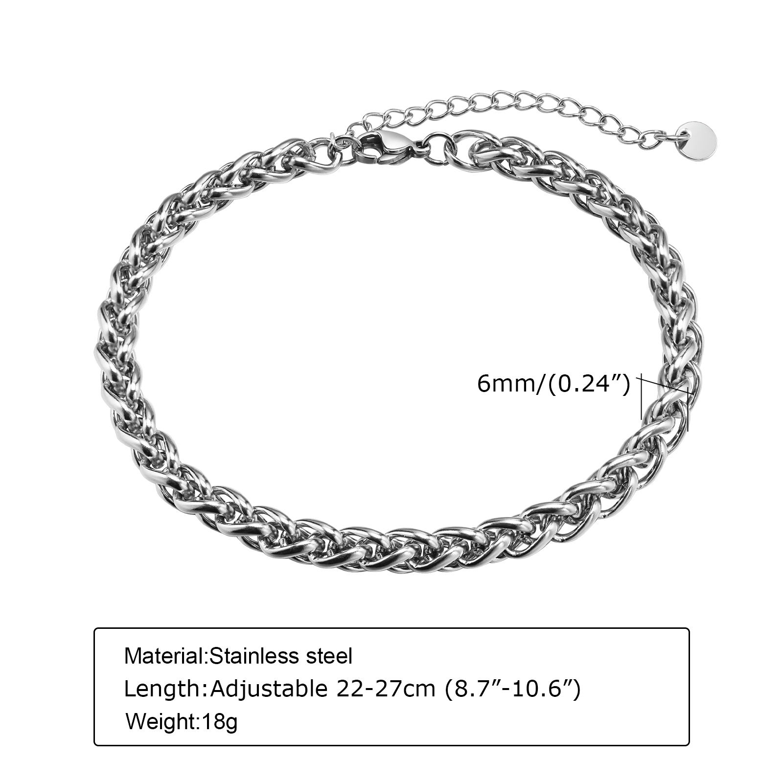 Vnox gelang kaki rantai Kuba u - Jc Jewelry & Watches Reviews ulasan dan harga