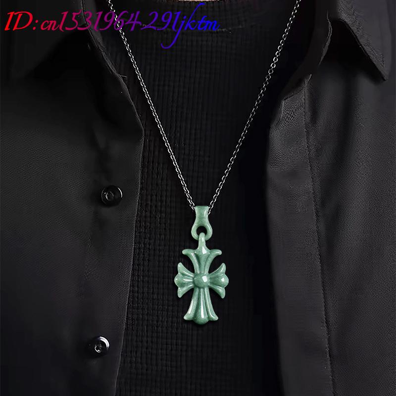 Kalung Liontin Salib Batu Giok - Jewelry & Watches Ltd ulasan dan harga