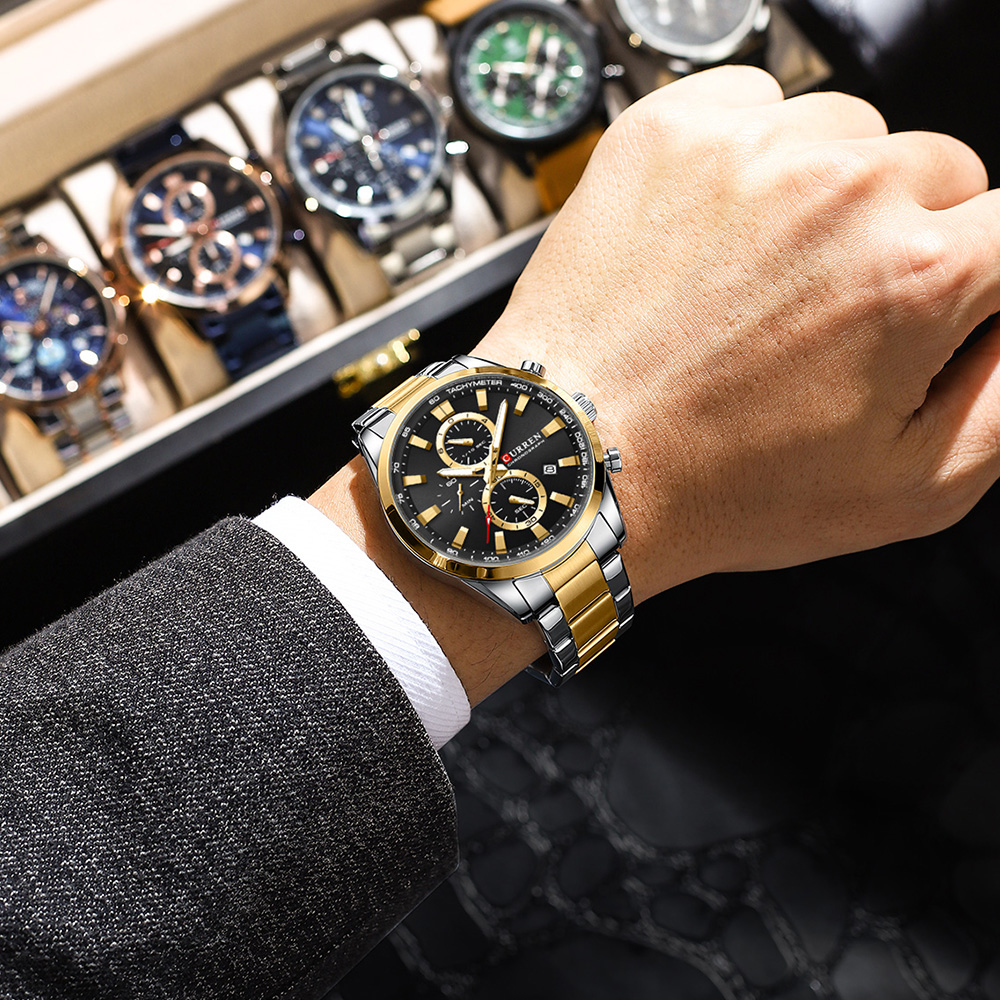 CURREN Jam Tangan Olahraga Chr - Jewelry And Watches ulasan dan harga