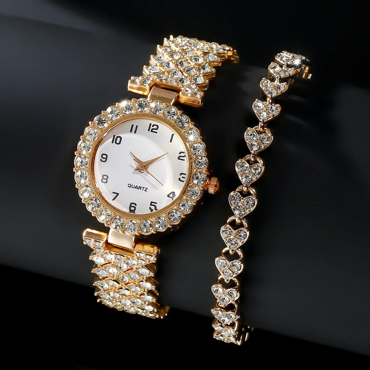1pcs/2pcs Set Jam Tangan Wanit - Jewelry Like Watches ulasan dan harga