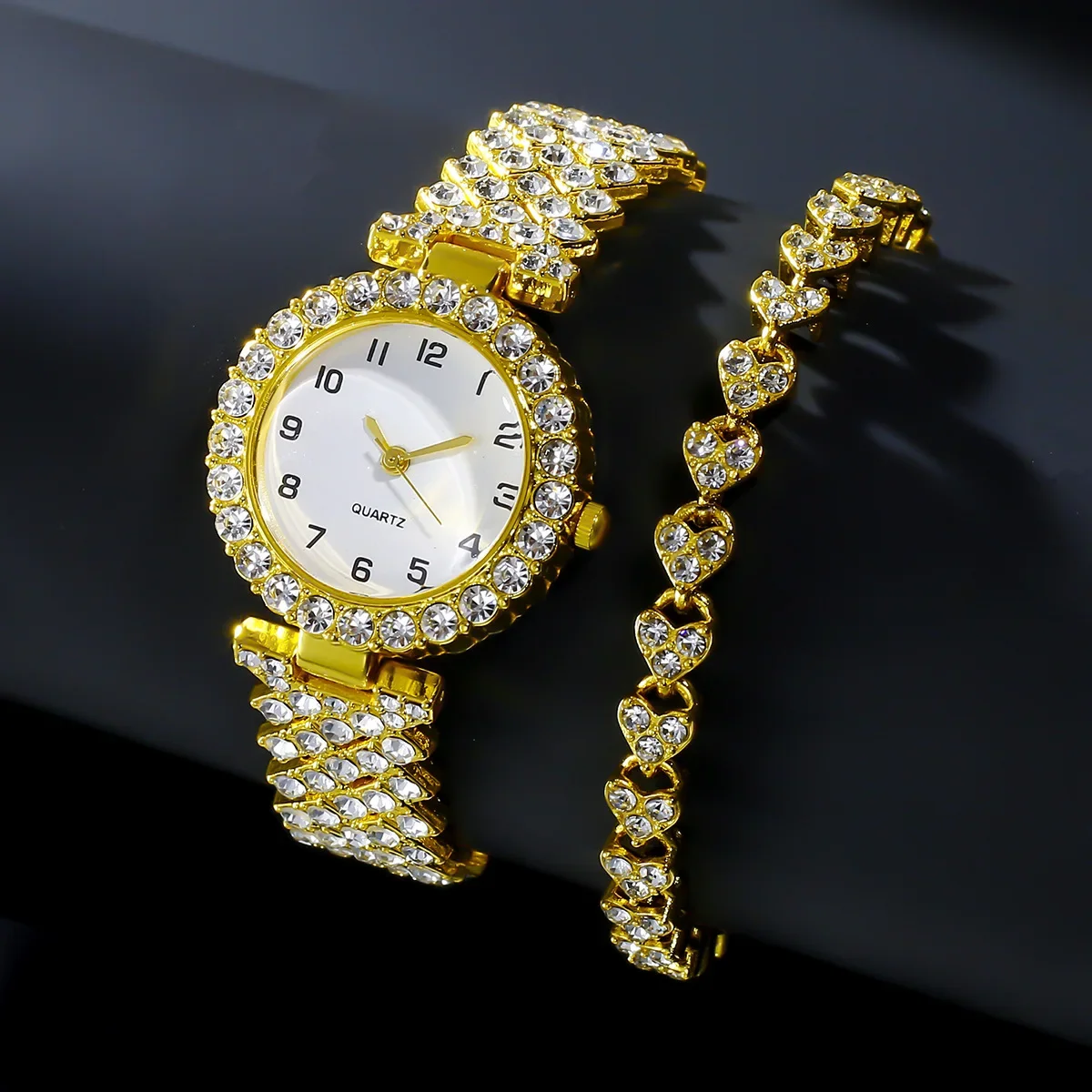 1pcs/2pcs Set Jam Tangan Wanit - Jewelry Like Watches ulasan dan harga