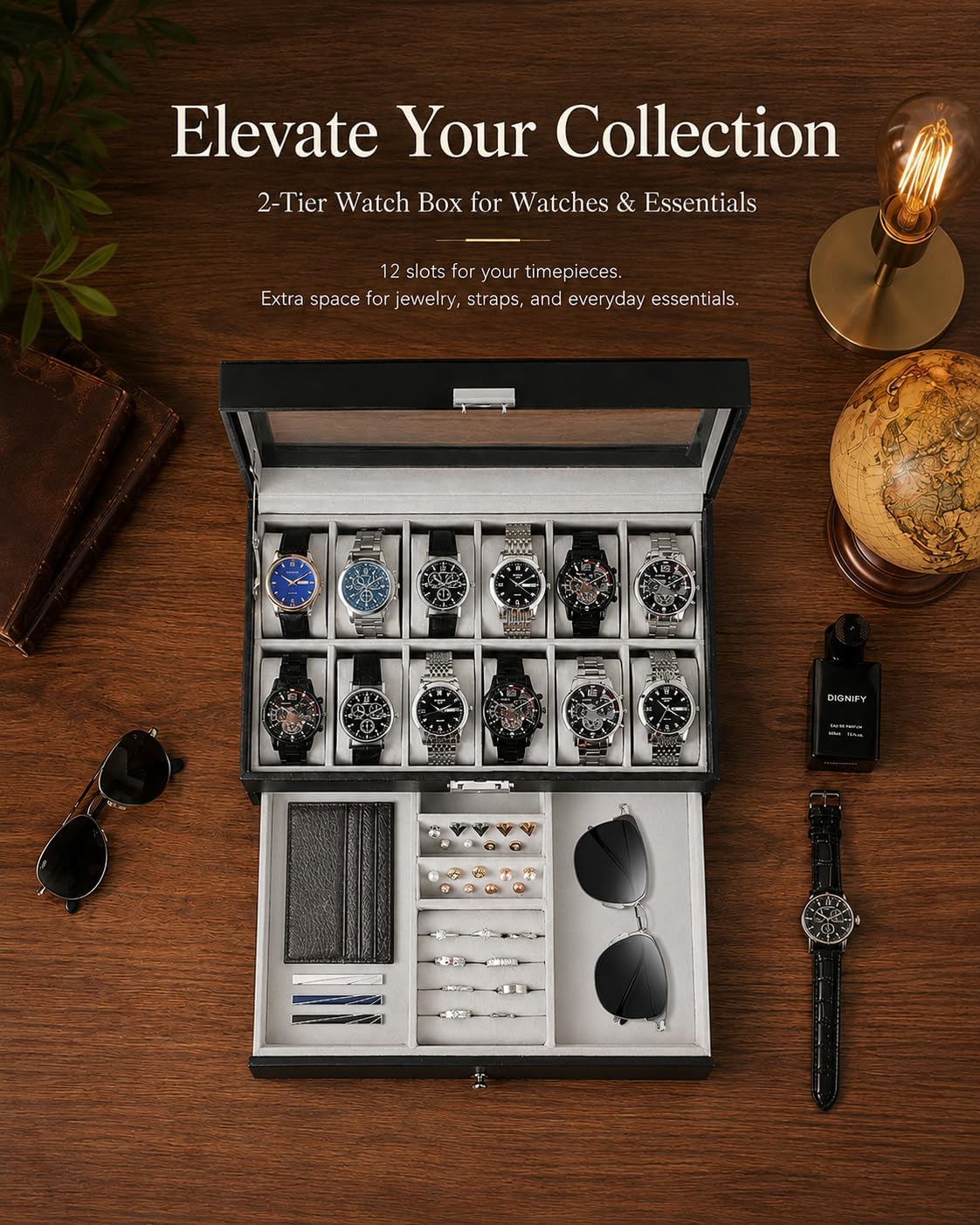 Kotak Penyimpanan Jam Tangan u - Jewelry Watches Men ulasan dan harga