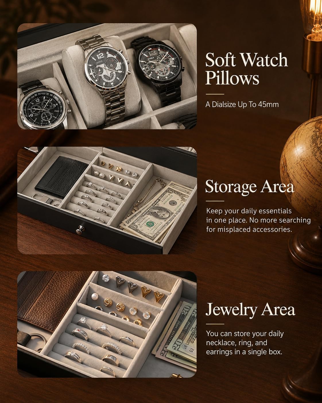 Kotak Penyimpanan Jam Tangan u - Jewelry Watches Men ulasan dan harga