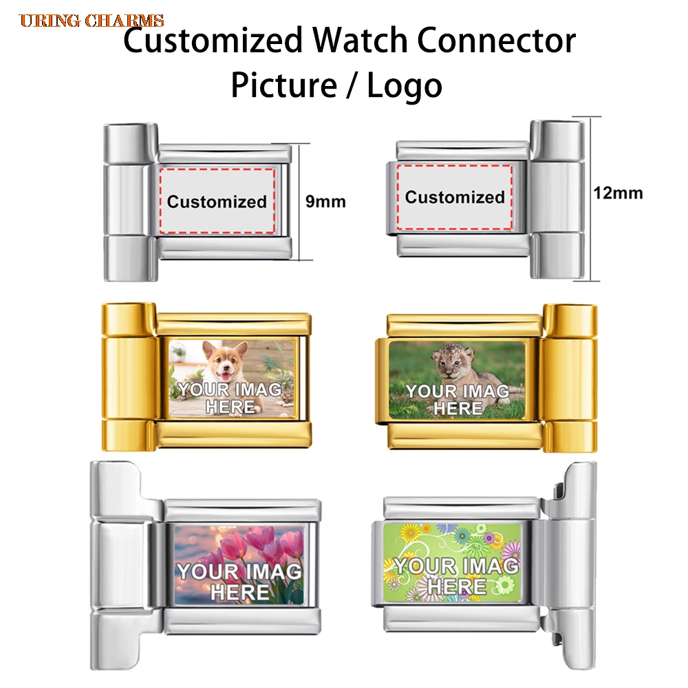 1 Pasang Logo Gambar Konektor  - Jewelry Watches Men ulasan dan harga