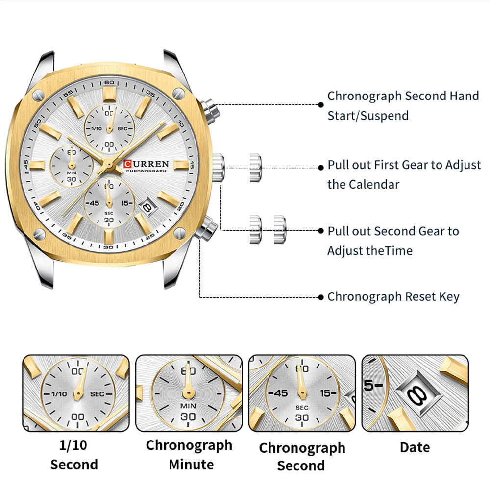 CURREN Jam Tangan Olahraga Pri - Jewelry And Watches ulasan dan harga