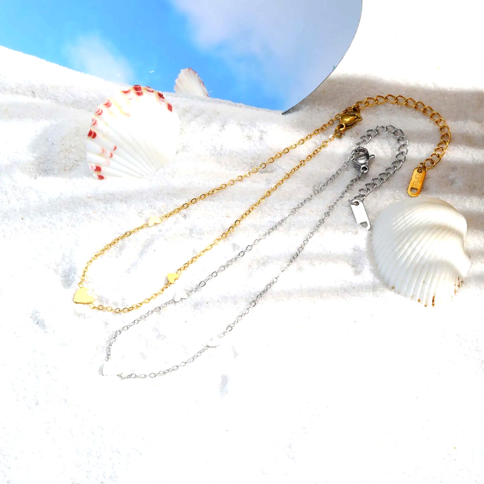 Gelang Kaki Hati Baja Tahan Ka - Jc Jewelry & Watches Reviews ulasan dan harga