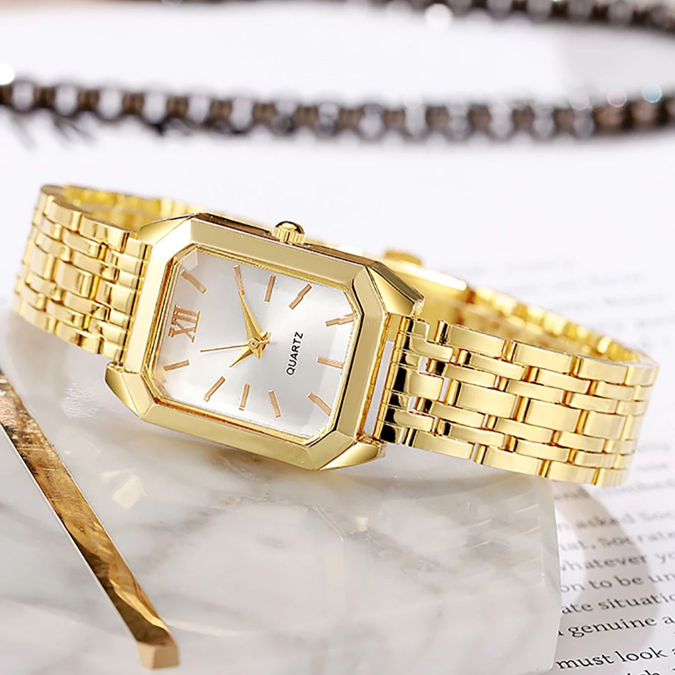 Jam tangan kuarsa ringkas dan  - Jewelry Box Watches Bracelets ulasan dan harga