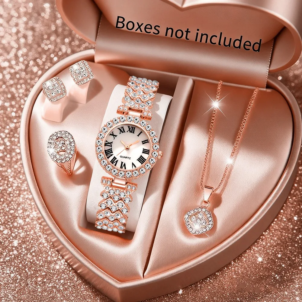2026 5 Buah Jam Tangan Wanita  - Jewelry Box Watches Bracelets ulasan dan harga